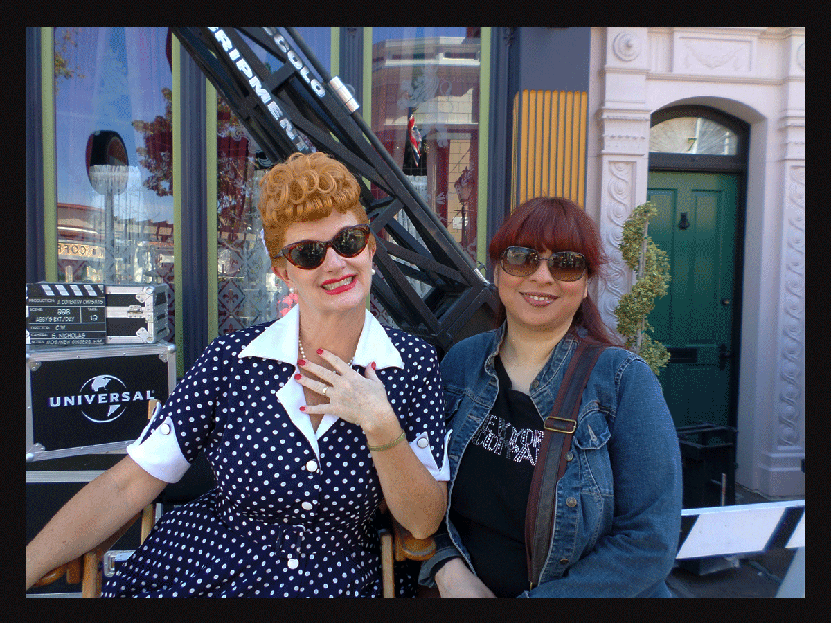 Wendy and Lucy at Universal Studios Hollywood